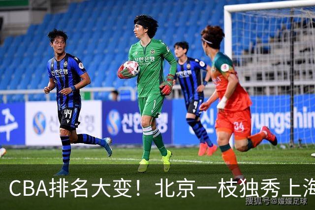 CBA排名大变！北京一枝独秀上海第3，辽宁第4广东第15，新疆连败宁波一胜难求